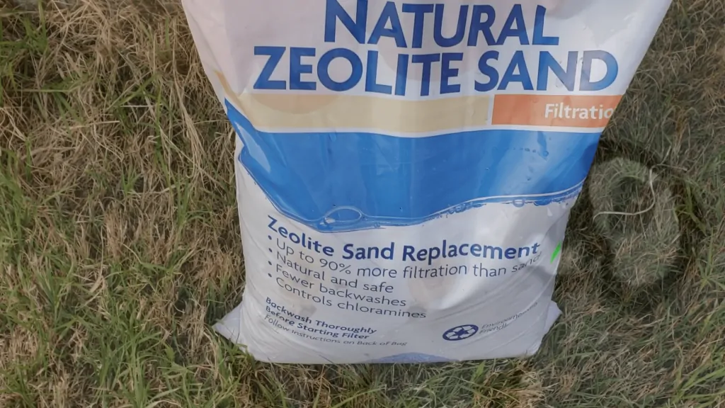 Bag of Natural Zeolite Sand.